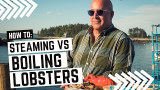 Boiling vs Steaming a Lobster [upl. by Orlantha]