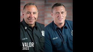 2022 LAFD Valor Awards  Michael Fortini and Tanner Keeler  Special Commendations [upl. by Enilorac]