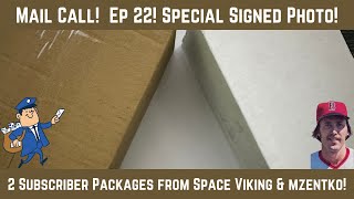 Mail Call Ep 21 2 subscriber packages from Space Viking and mzentko Also special signed photo [upl. by Sherrer]