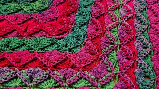 The Bavarian Stitch Shawl  TopDown Version  Crochet Tutorial [upl. by Noerb225]