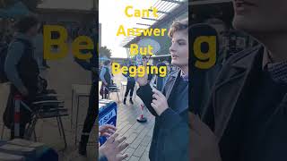 Speakers Corner Hecklers Cant Answer But Begging Mustafa  Stratford Dawah [upl. by Howell]