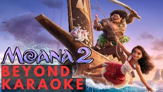 Karaoke  Beyond from Moana 2 with LYRICS by Aulii Cravalho [upl. by Alaunnoif]