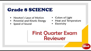 Grade 8 Science First Quarter Exam Reviewer [upl. by Drarej699]