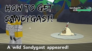 HOW TO GET SANDYGAST IN POKEMON BRICK BRONZE [upl. by Ardnael670]