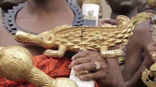 Asante Kings dressed with gold at Asantehemaas funeral day 3 [upl. by Louisette444]