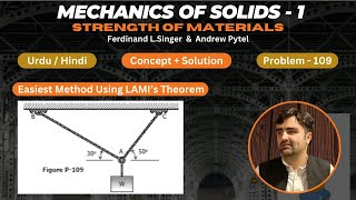 Mechanics of Solids1 Pb109 Simple Stresses  Strength of Materials book by Pytel amp Singer [upl. by Aihtnis933]