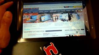 Archos 101 Internet Tablet Hands On  English [upl. by Ailalue]