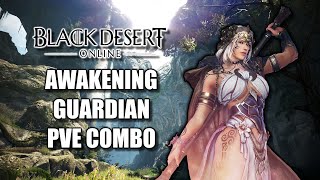 Awakening Guardian PVE Combo Guide  Black Desert Online [upl. by Aved]