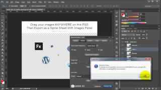 Photoshop PSD to CSS XML and JSON Sprite Sheets [upl. by Ellecram]