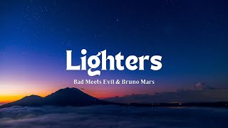 Bad Meets Evil amp Bruno Mars  Lighters Lyric [upl. by Drawets728]