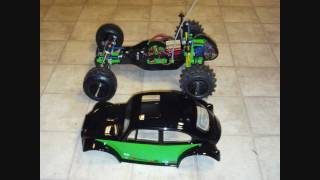 RC10 VW Beetle Baja Buggy teezer [upl. by Annayram542]