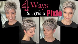 Pixie Hair Tutorials  4 Styles in 1 Video [upl. by Coltun]