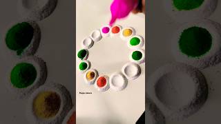 Navratri Special Rangoli  Easy Rangoli Tips and Tricks ASMR rangoli shorts navratri [upl. by Ives]