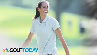 Caitlin Clark preparing for LPGA proam at The Annika  Golf Today  Golf Channel [upl. by Eahsed]