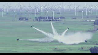 2024 Wings Over Solano Airshow  USN Blue Angels practice on Thursday [upl. by Cherin]