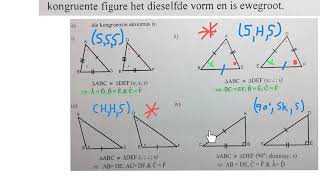 Driehoeke Kongruent Gelykvormig Pythagoras wiskdou [upl. by Airdnaed]