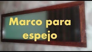 Como hacer marco de madera para espejo con sistema kreg 18 [upl. by Cida671]