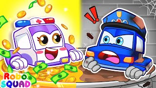 Bath Song 💰💸 Sick Song  Nursery Rhymes  RoboSquad Kids Songs [upl. by Nohsauq452]