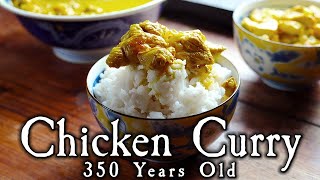 350 Year Old Chicken Curry  18th Century Cooking  Townsends [upl. by Emeline]