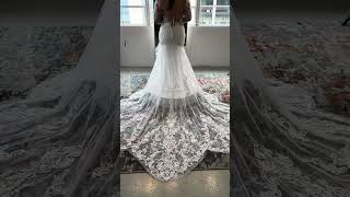 Gorgeous Long Sleeve Mermaid Wedding Dress CW3002  Cocomelody Wedding Shops [upl. by Dwain]