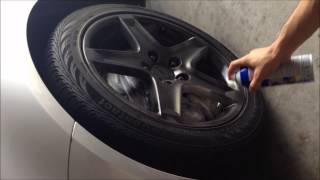 Plasti dip painting wheels on Acura TL [upl. by Laureen]