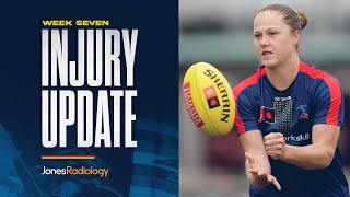 AFLW Jones Radiology Injury Update R7 [upl. by Idnym]