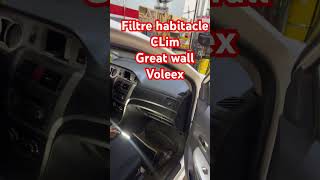 Changement filtre habitacle great wall voleex c30 automobile car [upl. by Rukna859]