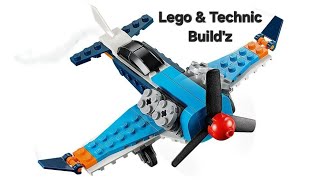 Lego Creator 3in1 31099 Propeller Plane Build [upl. by Ijies]