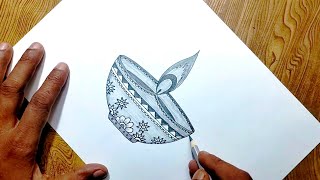 Easy way to draw diyaDiwali special drawingDipawali drawing [upl. by Aniaz375]