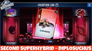 DIPLOSUCHUS  Second Superhybrid Unlocked  Jurassic World The Game [upl. by Eymaj]