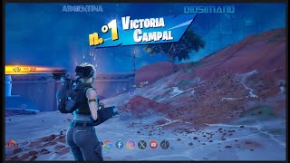 FORTNITE CERO CONSTRUCCIÓN VICTORIA CAMPAL EN SOLITARIO [upl. by Freyah]