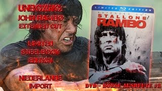 Unboxing  JOHN RAMBO  Extended Cut  Limited Metalpack Edition  Niederlande Import [upl. by Handal427]