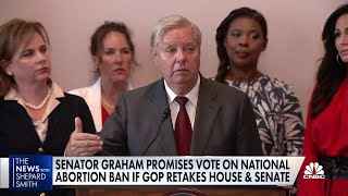 Sen Lindsey Graham says if GOP takes House amp Senate hell propose a nationwide abortion ban [upl. by Notyrb352]