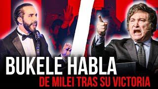 Nayib Bukele habla de Milei tras su victoria😱 Nadie se esperaba este FUERTE mensaje [upl. by Eirrak802]