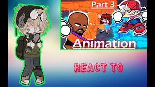 FNF react Matt vs Boyfriend Boxing Fight Part 3 Friday Night Funkin Animation [upl. by Manbahs]