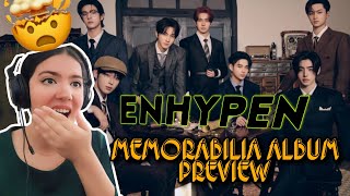 ENHYPEN MEMORABILIA ALBUM PREVIEW Reaction [upl. by Trude]