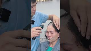 XÚC ĐỘNG HÌNH ẢNH NGƯỜI CHỒNG TỰ TAY CẮT TÓC CHO VỢ  1900 Hair [upl. by Atsirk]