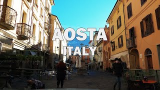 Aosta Italy  Driving Tour 4K [upl. by Silvestro]