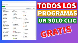 Todos los Programas Gratis con Solo un Clic para PC con Windows [upl. by Bogosian533]