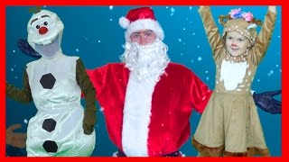 🎄 The Christmas Jig Song with Santa Claus 🎅🏽 Superhero Sing Along Kids Christmas Songs ☃ [upl. by Krischer]