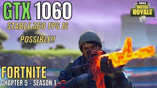 GTX 1060 FORTNITE CHAPTER 5  720p GIVES AMAZING FPS BOOST [upl. by Horst]