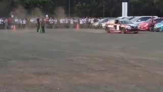 Toyota Etios Valco Drift Ends With Crash DJ [upl. by Harden]