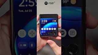 Making calls on your motorola razr external display [upl. by Ahsatan]