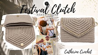 Festival Clutch  Häkeltasche  Häkelhandtasche [upl. by Alexandra897]