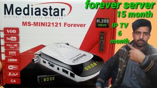 mediastar MS mini 2121 forever 15 mat forever 6 month apolo IP TVnew receiver new version new update [upl. by Yam]