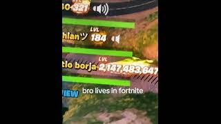 Bro lives in Fortnite☠️☠️ [upl. by Laenej785]