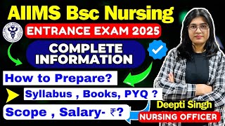 AIIMS BScH Nursing Entrance Exam 2025 [upl. by Ardried]