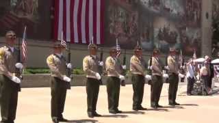 Musical Salute to Service Veterans Theme Songs amp 21Gun Salute Memorial Day LA [upl. by Tocci]