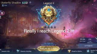 Playing Mobile Legends and I finally reach at Legends 4 [upl. by Aimil]