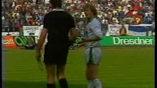 Bayern v Gladbach 198485 Part 1 [upl. by Ymerrej]